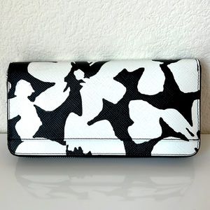 Michael Kors Abstract Floral Zip Around Wallet